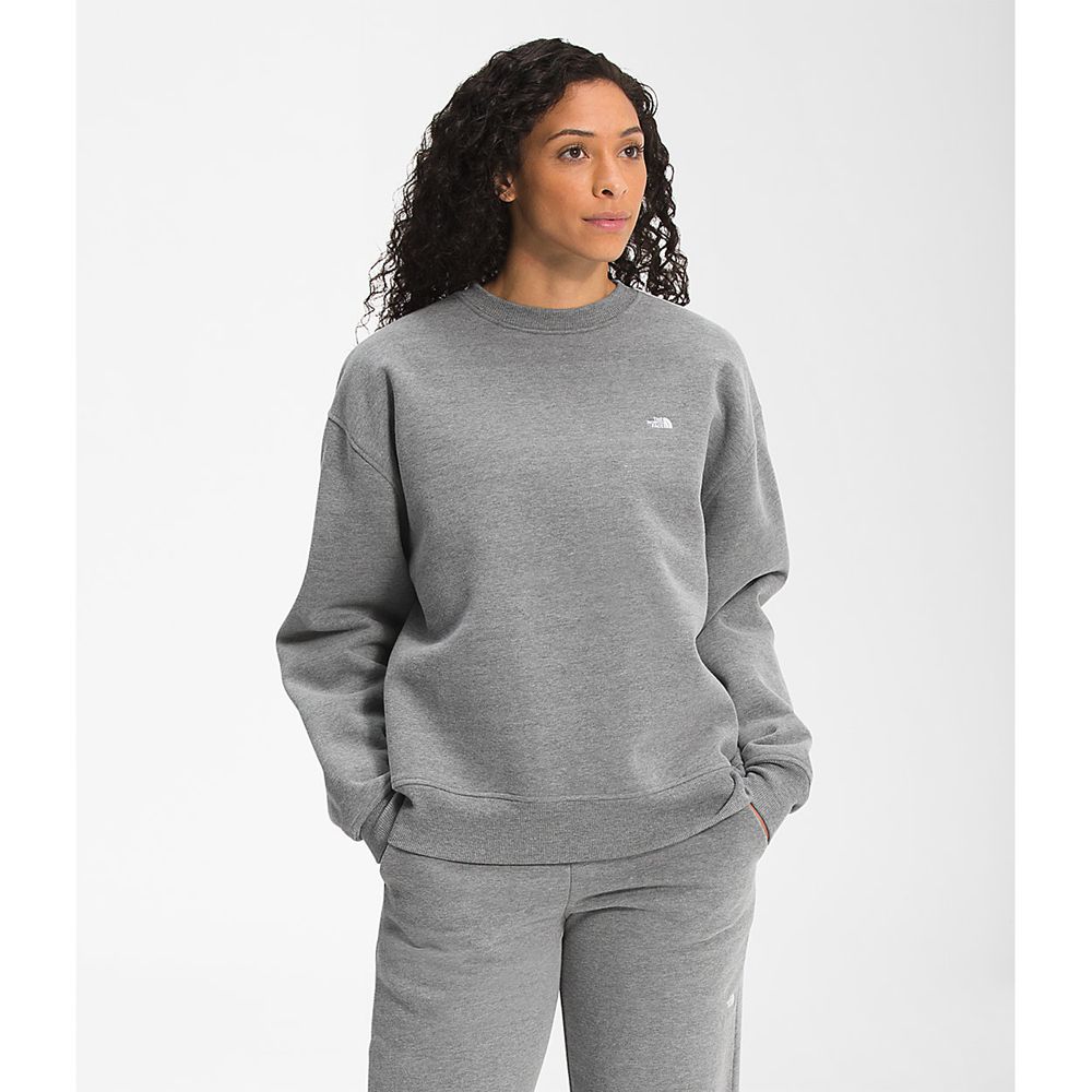 The North Face Sweatshirts Womens Australia - The North Face City Standard Crew Grey (NQC-859476)